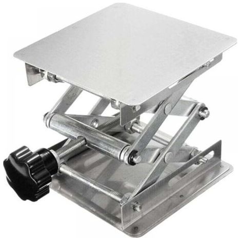 100mm x 100mm Capacité de Support 10kg Table Élévatrice de Laboratoire Plate-forme de Levage de Laboratoire en Acier Inox Élévateur Réglable de Laboratoire 45-150 mm Support de Levage de Laboratoire (1/5)
