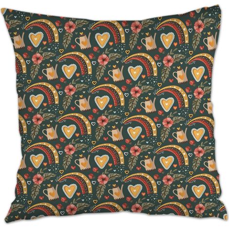 Housse de coussin décorative à la mode pour la maison inaltérable pour mariage, anniversaire, la Saint-Valentin, la Fête des Mères et des Pères (1/5)