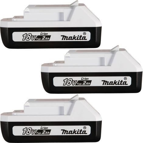 Makita BL1820G 18v G-Series 2.0ah Lithium Ion Battery HP448D TD127D RP x 3 (1/4)