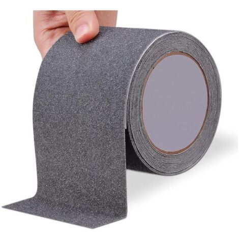 Ruban adhésif antidérapant très résistant pour escaliers, extérieur/intérieur, étanche, 2,5 cm x 5 m, rouleau antidérapant de sécurité pour marches d'escalier, bandes antidérapantes pour escali (1/4)