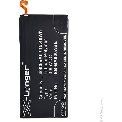 NX - Batterie téléphone, smartphone, GSM pour Samsung 3.85V 4000mAh - EB-BA900ABEEBBA90