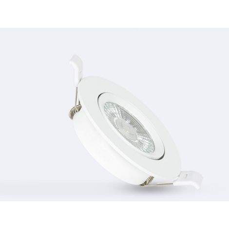 Downlight LED 5W Circolare COB CRI90 Slim Foro Ø 75mm No Flicker 5000K Bianco Freddo