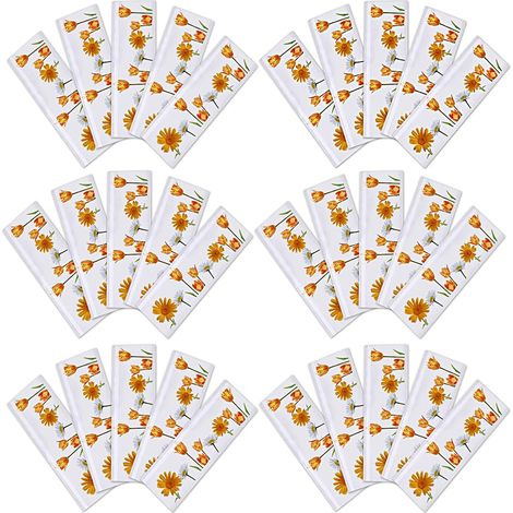 Lot de 30 Pièges à Mouches Fenêtre Motif Tulipe, Autocollant Anti Mouche Intérieur Transparent, Attrape Moucherons de Terreau et Insectes Volants, Sticker Adhésif Décoratif pour Cuisine et Salon (1/5)