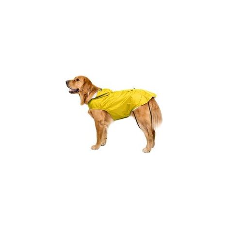 Manteau imperméable pour chien avec capuche et bandes réfléchissantes, 4XL – (1/3)
