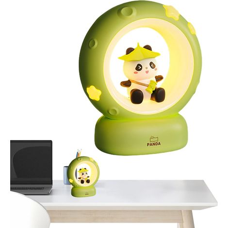 Veilleuse Enfant Lampe De Table Lune Panda (1/5)