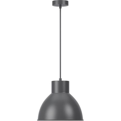 Suspension décorative 1xE27 23W IP20 – Métal gris (1/4)