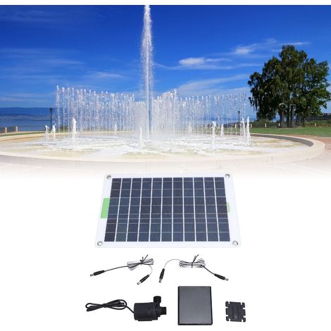 Conjunto de bomba de agua solar de 100 W: panel monocristalino, caja de almacenamiento de energía, bajo nivel de ruido, bomba para fuente de 5 m. (1/5)