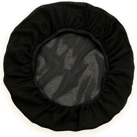 Toque de boulanger réutilisable en maille douce et respirante, agréable au toucher et lavable, pour une protection optimale.-Black