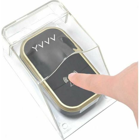 Campanello e campanello,  Copertura impermeabile trasparente per campanello senza fili Pulsante campanello Kit porta esterna Guscio Alloggiamento Facile installazione Trasmettitore Compatibile Resiste (1/5)