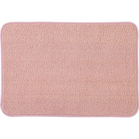 TAPPETO MICROFIBRA 40X60CM COLOR ROSA.