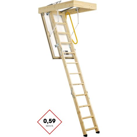 Minka Bodentreppe Polar Extrem mit U-Wert 0,59 W/m2K bis 265cm Raumhöhe 90x70cm Deckenöffnung (1/3)