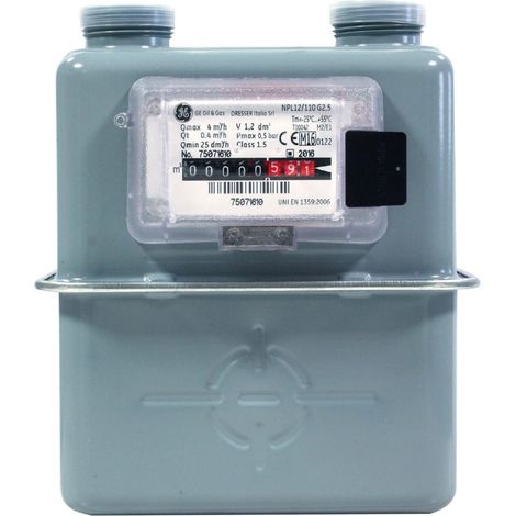 CONTATORE PER GAS GPL METANO VOLUMETRICO A PARETE Int. 110 DK (1/2)