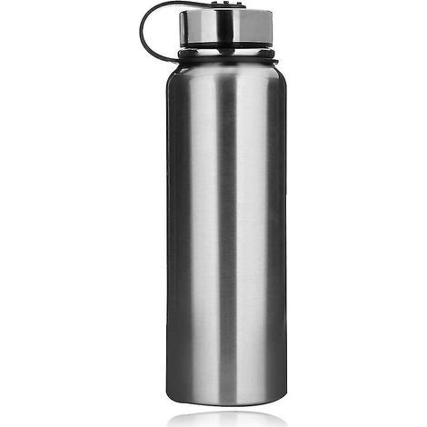 Gourde isotherme 1,5 l en acier inoxydable avec couvercle étanche, réutilisable, cadeau Heilwiy (1/5)