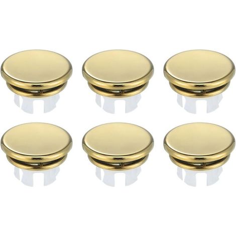 Lot de 6 bagues de trop-plein pour évier de cuisine, or Brillant(22-25mm) (1/4)