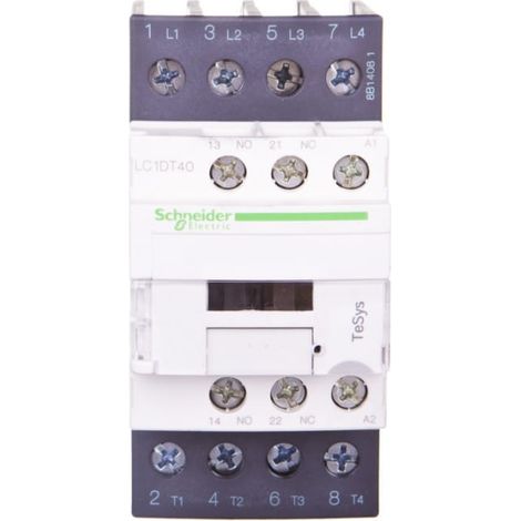Contactor TeSys Deca Power 40A AC-1 4P 230V AC 1NO 1NC LC1DT40P7