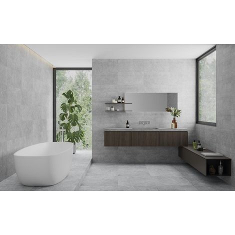 Toulouse – Baldosa porcelánica efecto piedra · interior y exterior - Crema - 31,6x60,8 cm Relieve - Palet completo (1/5)
