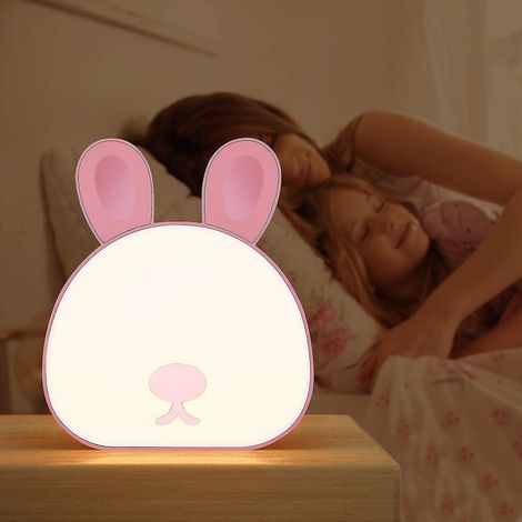 Veilleuse bébé, lampe de chevet, 3 couleurs, luminosité réglable, commande tactile (1/5)
