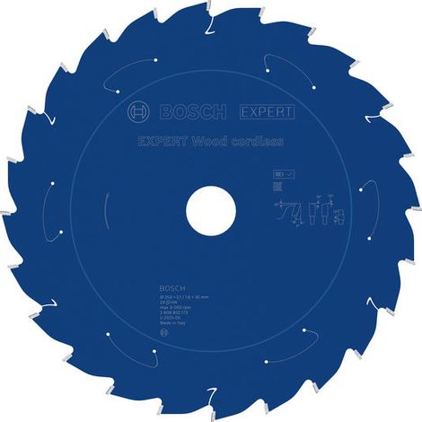 Bosch EXPERT Wood cordless Circular Saw Blade 254x 2.1/1.6 x 30mm T24 2608902173 (1/4)