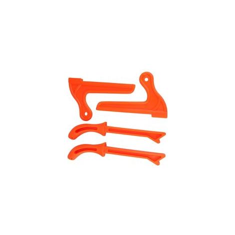 4Pcs Ensemble de poussoirs de sécurité Protection des mains pour scie circulaire à table Scies à ruban Outils de menuiserie de table(Orange vif) Autres Outils À Main Et