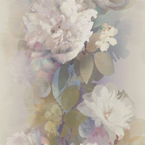 Vliestapete - AURORA - Violet Olive Mauve Blumen Floral Erismann - 1051309 (1/5)