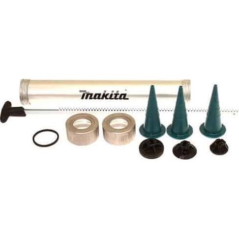 Makita – Tube aluminium pour cartouche 600 ml – Accessoire pour pistolet extrudeur – Compatible avec silicone, acrylique, mastic et polyuréthane