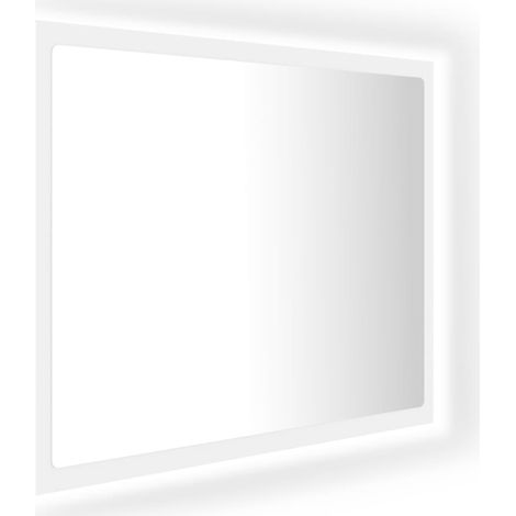 Miroir à LED de salle de bain Blanc 60x8,5x37 (1/5)