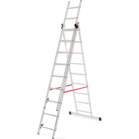 Escalera awtools basic 3x9 aluminio 150kg 290 cm (1/2)