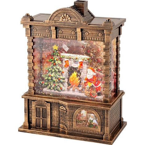 Wasser-Feeder Weihnachtsmann mit Musik 21,7 x 16,5 x 9,5 cm