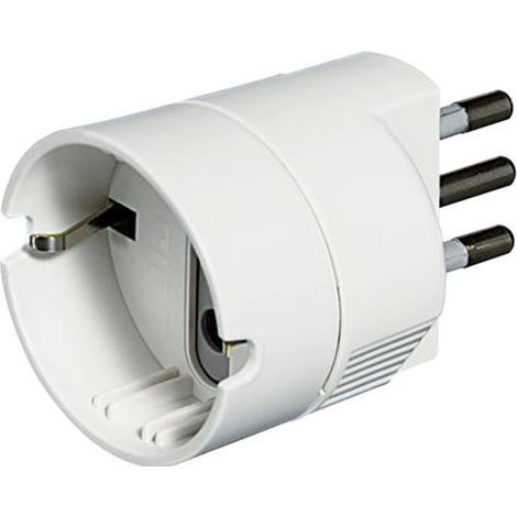 Steckdosenadapter bticino S3623DE weiß 10 Ampere