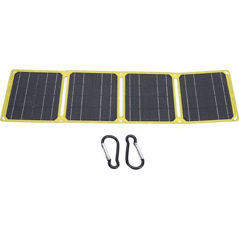 Panneau solaire pliable 40 W ETFE en silicium monocristallin étanche USB Type C DC Charing portable avec régulateur de tension pour le camping en plein air (1/5)