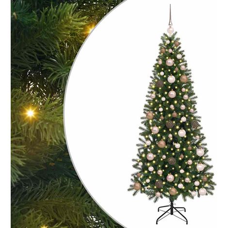 Albero di Natale artificiale con 300 LED Verde 180 cm PE e PVC vidaXL (1/5)