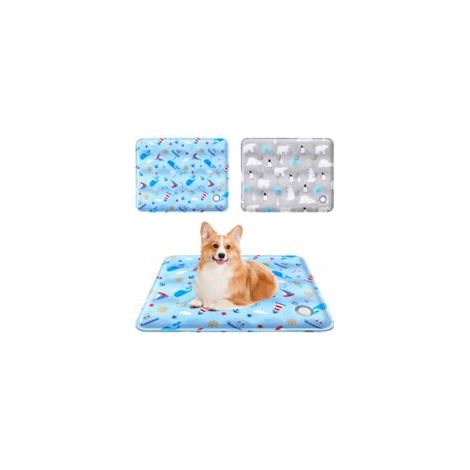 2pcs Tapis Rafraichissant pour Chien et Chats Tapis Refroidissant, Plus Durable Mise Compagnie Matelas Refrigerant, Auto-refroidissant Gel Non-Toxique t-apis Refroidissement, 40 50cm (1/5)