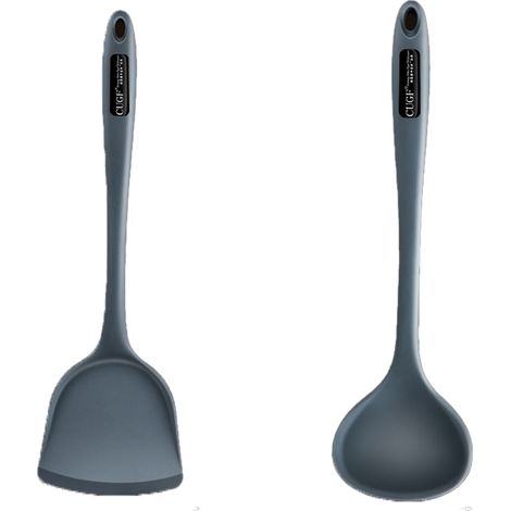 Ustensiles De Cuisine En Silicone - Résistance à La Chaleur - Pour Casseroles Antiadhésives - Lot De 2 (1/5)