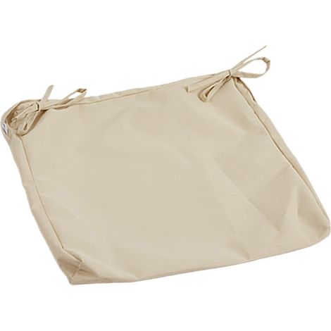 Dos fundas impermeables de color beige para asientos de exterior con cremallera, aptas para espacios exteriores como terrazas, jardines y sillas. (1/4)