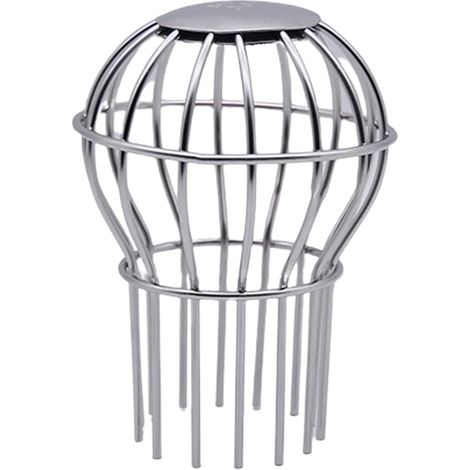 Filtre de gouttière en acier inoxydable, anti-colmatage, empêche les feuilles et les débris de pénétrer, outil de nettoyage pratique - 72 mm
