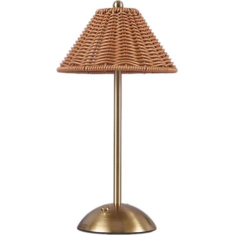 Lampe de table Abat-jour marron  D16x H30 cm (1/5)