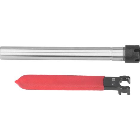 Lange gerade Verlängerung für CNC-Spannzangenfutter, 1–7 mm Spannbereich, mit Schlüssel C12-ER11M-100L 100 mm (1/5)