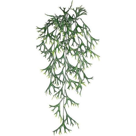 Plante artificielle verte, feuille d'eucalyptus, suspension murale, guirlande florale, décoration intérieure, guirlande de mariage, guirlande de blessurerotin en bois de cerf (1/5)