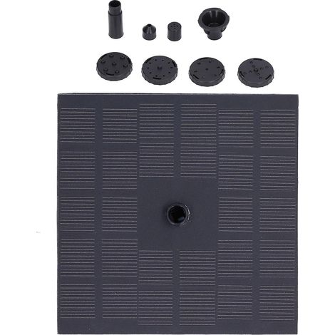 Pompe à eau solaire 7V 1,4W, pompe de fontaine flottante carrée en silicium monocristallin, adaptée aux jeux d'eau extérieurs, jardins, étangs et piscines. (1/5)