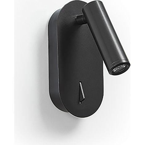 Aplique lector tilt DIRK LED SMD 3W 200lm CRI80 3000K Negro (1/3)