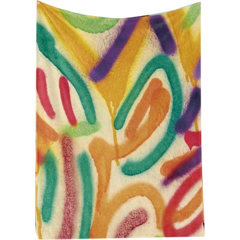 Couverture imprimée artistique douce et chaude, idéale pour salon et chambre, design moderne 100x120cm BL689-1 (1/5)
