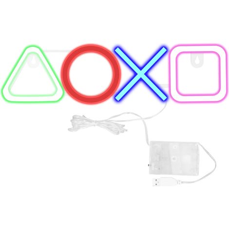 Lumière Néon Jeu 200lm IP45 Étanche Rechargeable Accrochable Enseigne LED pour Salle de Jeu Cave Homme Bar Club Décoration (1/5)