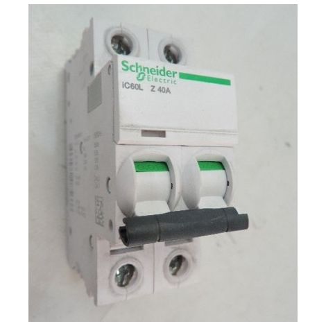 Disjoncteur 40A 2P courbe Z 15kA IC60L ACTI9 SCHNEIDER ELECTRIC A9F92240