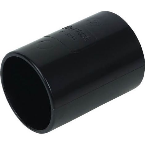 FloPlast 40mm ABS Solvent Weld Coupling - Black Plumbing Connector