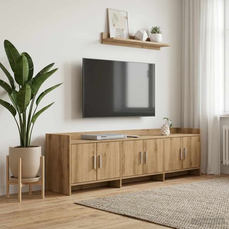 vidaXL Meuble TV 168 x 33 x 47 cm Chêne artisanal Bois d'ingénierie (1/5)