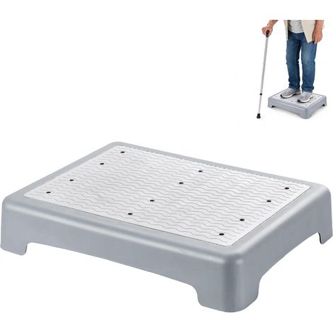 Marchepied antidérapant de 9 cm, marchepied portable, aide à la montée et aide à la marche, antidérapant, charge maximale : 220 kg, pour personnes âgées, douche, baignoire, voiture, extérieur (1/5)