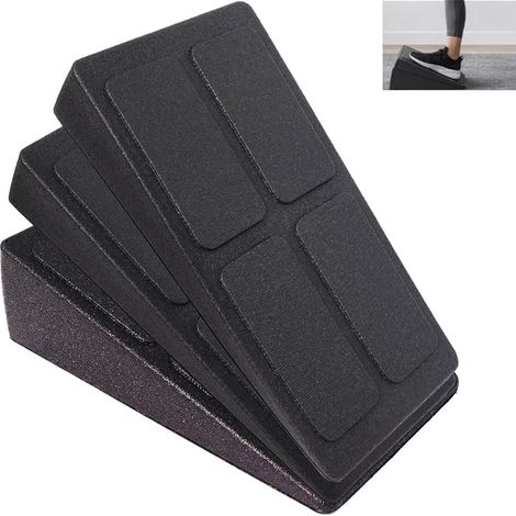 Lot de 3 Planches Inclinée Étirement Réglable Jambes Mollet, Slant Board d'étirement Inclinée Fitness Rampe pour Talons jambiers Achille Jambe pour la mobilité et l'entraînement au Squat (1/5)
