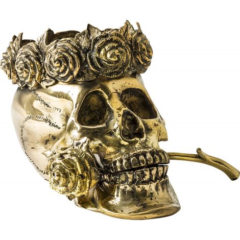 Buste calavera corona - Doré (1/3)