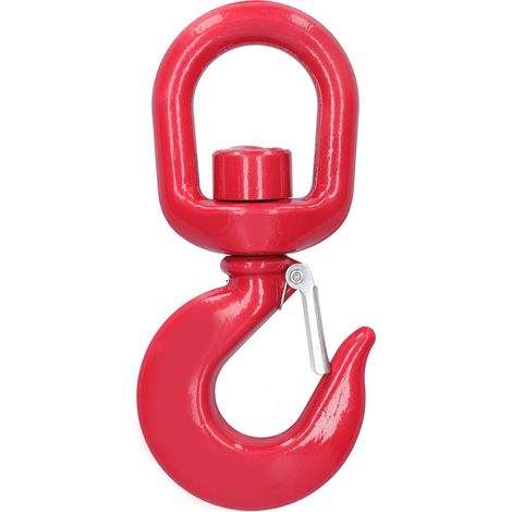 Ortviai Crochet de levage rotatif américain en acier allié 2 t – SL-H1025 – Résistance à la rupture 8 t