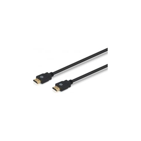 Cavo HDMI 4Kx2K 30Hz con Ethernet e 3D, Contatti Dorati, Lunghezza 15 metri, Nero, Compatibile con PC, Notebook e HDTV